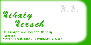 mihaly mersch business card